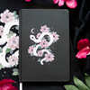 Floral Snake Black A5 Lined Notebook