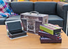 Retro Ghetto Blaster & Cassette Tape Storage Boxes