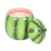 Watermelon Shaped Ceramic Lidded Candle Jar