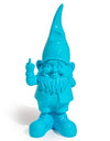 Medium Blue Naughty Gnome Middle Finger Figure