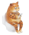 Ginger Cat Loo Time Figurine