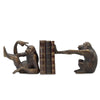 Brass Finish Cheeky Monkey Bookends