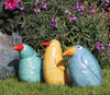 Crazy Bird Indoor/Outdoors Sculptures - Blue or Yellow