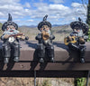 Set of 3 Mariachi Band Gnomes Shelf Sitter Indoor / Outdoor Statues