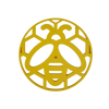 Yellow Honeycomb Beehive Coaster Set