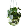 Disco Ball Hanging Planter - Green (6in)