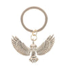 Mystical Gold Tone Owl Keyring For Protection