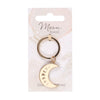 Moon Phase Crescent Gold Enamel Keyring