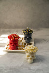 Skull Soy Wax Candles - Red, Ivory or Grey