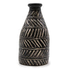 Greek Style Lombok Black Zig Zag Terracotta Taper Vase