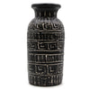 Greek Style Lombok Black & Cream Design Terracotta Straight Vase