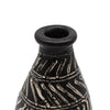 Greek Style Lombok Black Zig Zag Terracotta Taper Vase