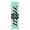 Set of 3 Black & White Candy Cane Taper Candles