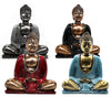 Hand-Painted Dhyana Pose Buddha Statues in 5 Colours