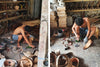Natural Handcrafted Folded Coconut Leaf Lamps