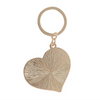 Black & Pink Burning Heart Enamel Keyring
