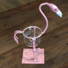 Hydroponic Pink Metal Flamingo Vases
