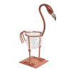 Hydroponic Pink Metal Flamingo Vases