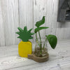 Hydroponic Wooden Planter - Pineapple or Flamingo