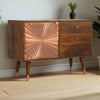 Copper Ray of Light Mango Wood Sideboard
