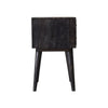 Oslo Ash Black & Gold Design Bedside Drawers Cabinet