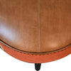 Durrie & Tan Leather Mixed Footstool
