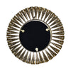 Brass Coned Design Round Wall Mirror