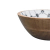 2x Lacquered Wooden Bowl Set