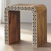 Edessa Bone Inlay Mango Wood End Table