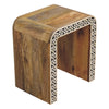 Edessa Bone Inlay Mango Wood End Table