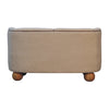 Cream Boucle & Mango Wood Buffalo Small Sofa Seat