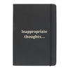 Inappropriate Thoughts A5 Lined Black Notebook