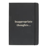 Inappropriate Thoughts A5 Lined Black Notebook