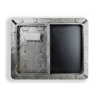 Industrial Iron Blackboard & Key Cage With Hooks 60cm