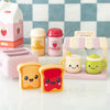 Kawaii Toast in Toaster Ceramic Salt and Pepper Shakers