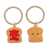 Set of 2 Peanut Butter and Jelly Kawaii Keyrings