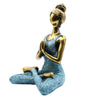 Large Hand-Crafted Meditating Yoga Woman Statues 27cm