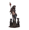Hecate Moon Goddess Large Bronze Resin Statue 34cm