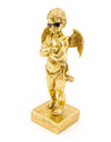 Gold "Too Cool" Cherub in Shades Figure on Base