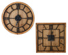 Extra Large Round or Square Rustic Williston Wooden Wall Clocks