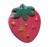 Large Gold Glitter & Red Strawberry Bath Bomb