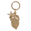 Lemon Flower Gold Enamel Keyring