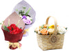 Luxury Soap Flower Bouquets & Wicker Baskets