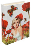 Marilyn Monroe Red Flower Storage Book Box