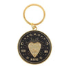 Spinning Talking Board Planchette Gold & Black Keyring