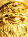 Large Gold Naughty Gnome Middle Finger Figure