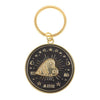 Spinning Talking Board Planchette Gold & Black Keyring