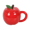 Red Apple Shaped Lidded Mug