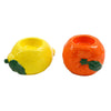 Lemon and Orange ShapeCeramic Tealight Holders