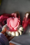 Hands Holding Heart Candle Mother's DaySoy Wax Home Decor